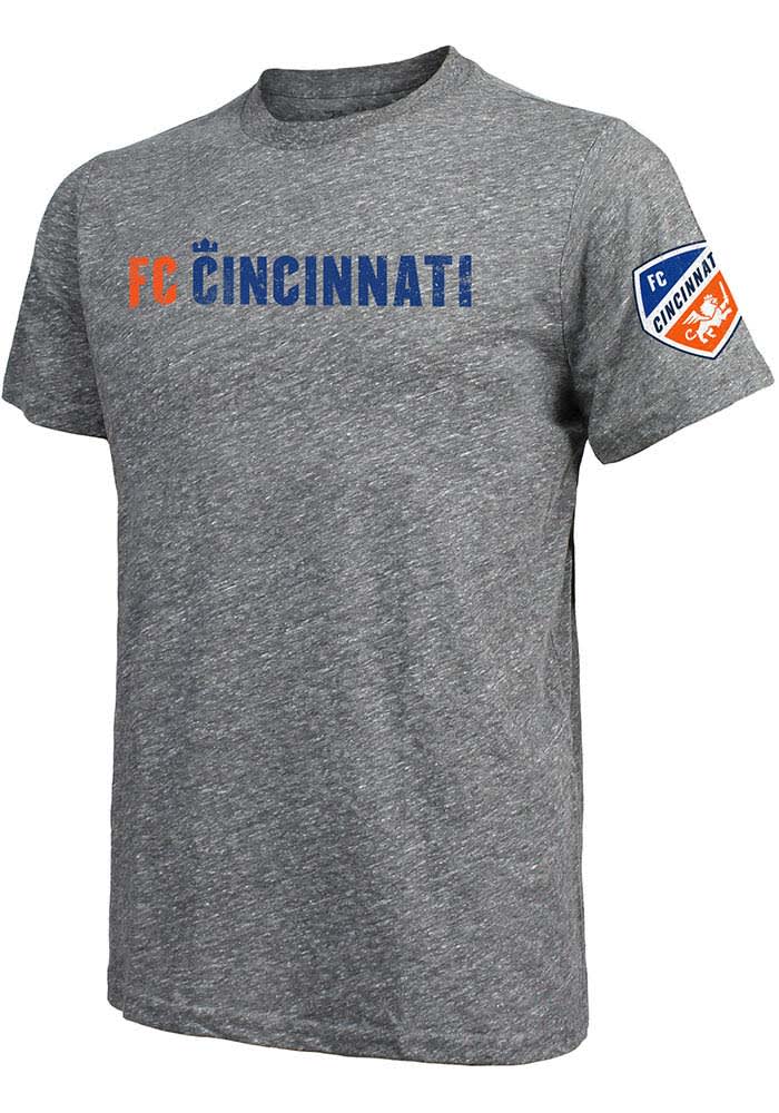 FC Cincinnati Grey Wordmark Short Sleeve Fashion T Shirt