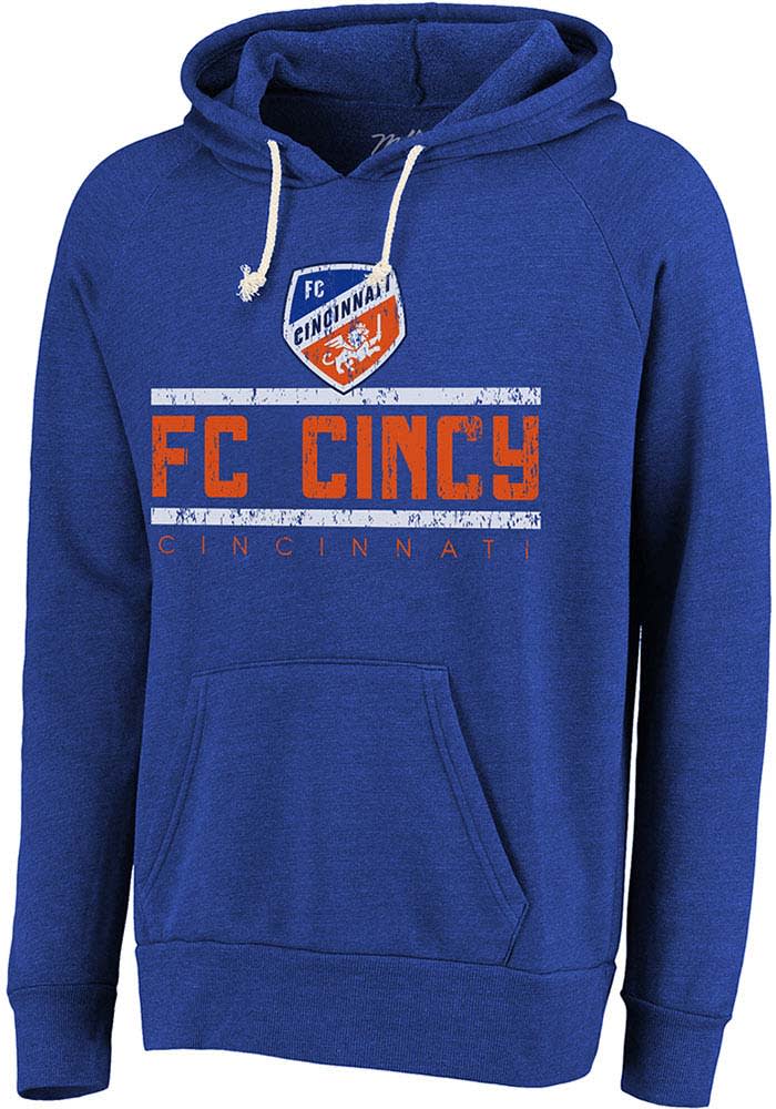 FC Cincinnati Mens Blue Sideline Fashion Hood