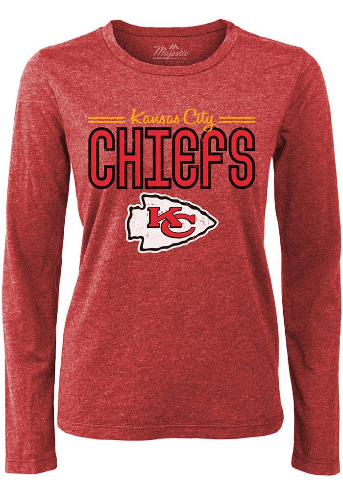 Kansas City Chiefs RED Positive Long Sleeve LS Tee