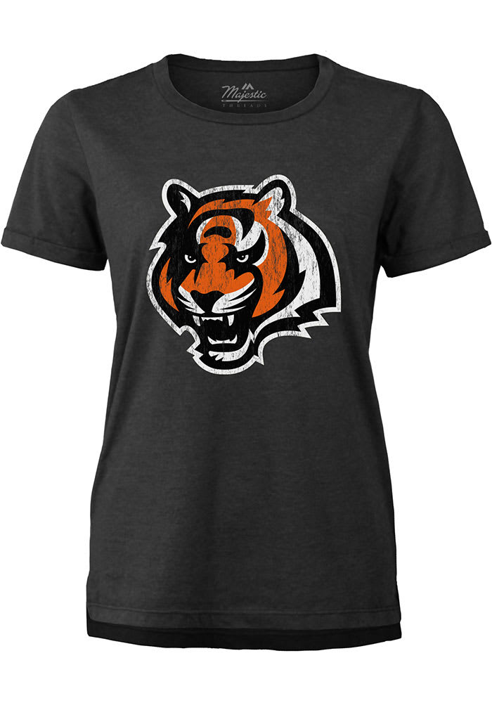 Cincinnati Bengals Womens Charcoal Secondary Short Sleeve T-Shirt