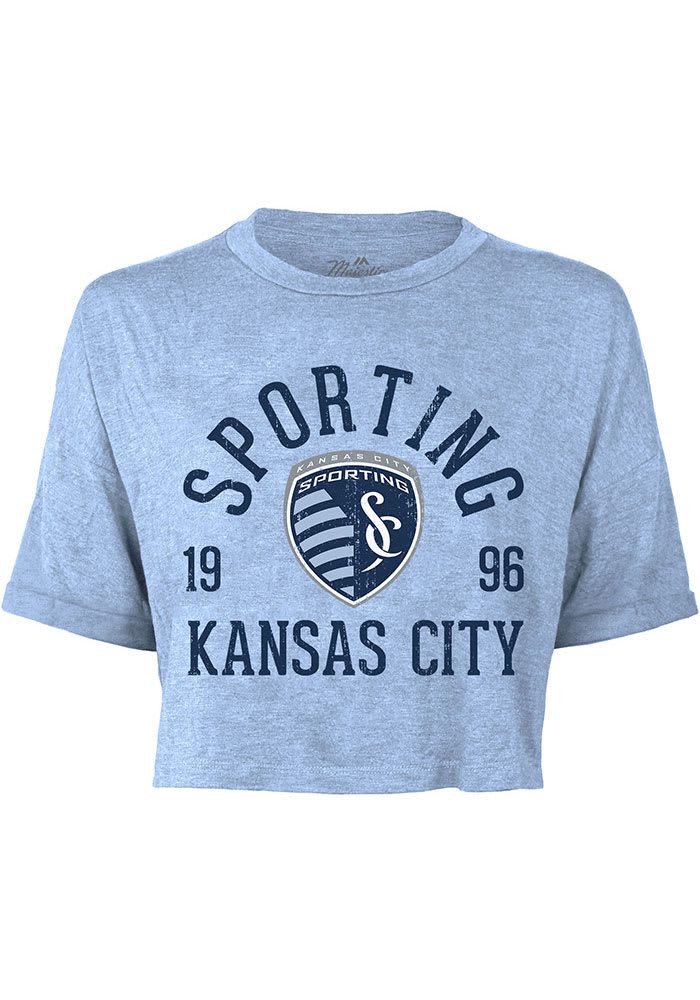 Sporting Kansas City Womens Light Blue Ball Hog Short Sleeve T-Shirt
