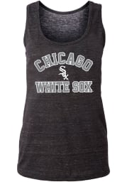 Chicago White Sox Womens Black Triblend Tank Top