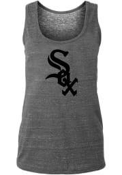 Chicago White Sox Womens Grey Triblend Tank Top