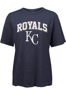Kansas City Royals Womens Navy Blue Archer Short Sleeve T-Shirt