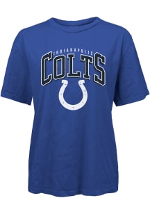Indianapolis Colts Womens Blue Burble Short Sleeve T-Shirt