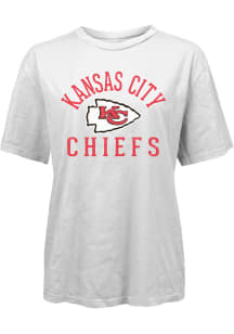 Kansas City Chiefs Womens White Field Goal Short Sleeve T-Shirt