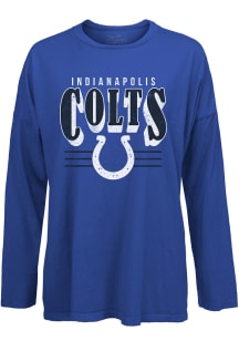Indianapolis Colts Womens Blue Bernard LS Tee