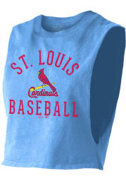 St Louis Cardinals Womens Light Blue Field Goal Tank Top