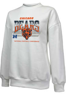 Chicago Bears Womens White Vintage Crew Sweatshirt