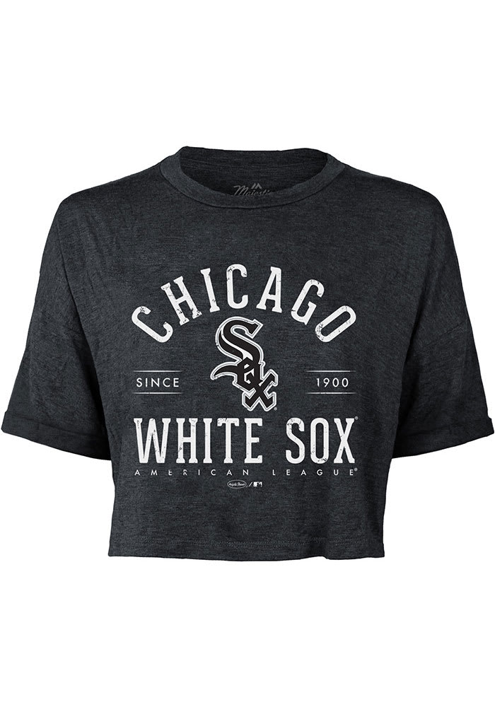 Chicago White Sox Womens Black Field Goal Short Sleeve T-Shirt