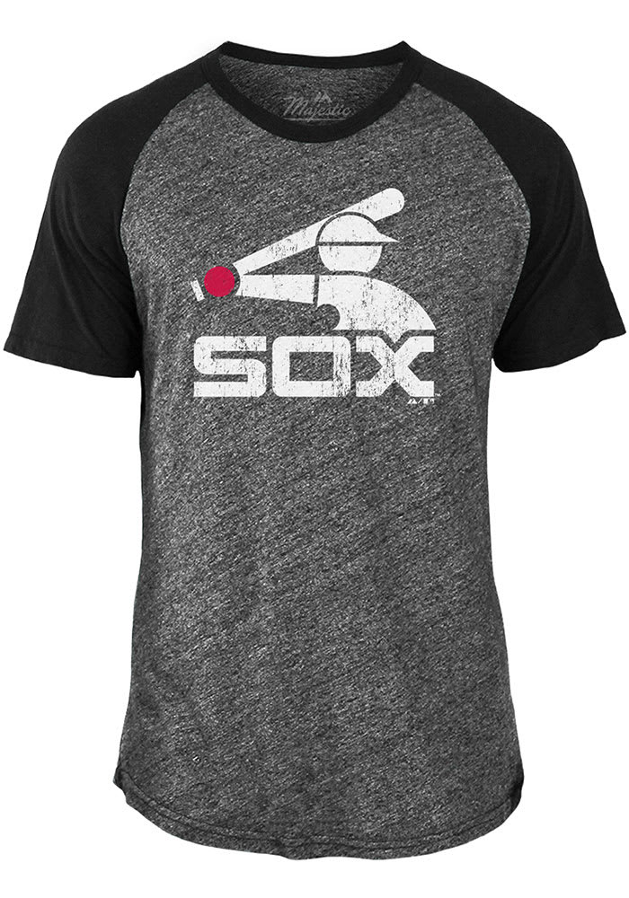 Chicago White Sox Black Coop Short Sleeve Fashion T Shirt