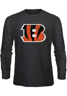 Cincinnati Bengals Black Primary Logo Long Sleeve Fashion T Shirt
