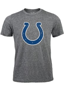 Indianapolis Colts Grey Primary Logo Short Sleeve Fashion T Shirt