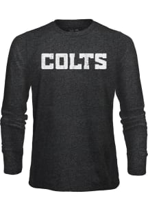 Indianapolis Colts Black Wordmark Long Sleeve Fashion T Shirt