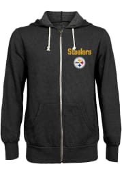 Pittsburgh Steelers Mens Black Primary Long Sleeve Zip Fashion
