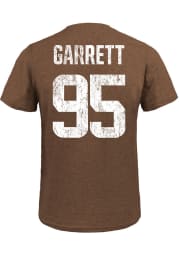 Myles Garrett Cleveland Browns Brown Primary Player Short Sleeve Fashion Player T Shirt