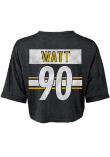 TJ Watt Pittsburgh Steelers Womens Black Player Player T-Shirt