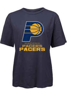 Indiana Pacers Womens Navy Blue Echo Short Sleeve T-Shirt