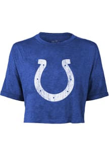 Indianapolis Colts Womens Blue Hard Hit Short Sleeve T-Shirt