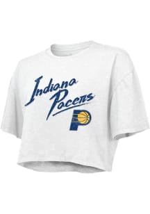 Indiana Pacers Womens White Dirty Dribble Short Sleeve T-Shirt