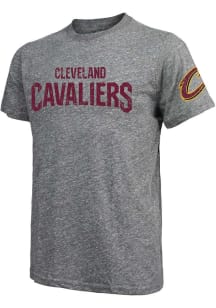Cleveland Cavaliers Grey Wordmark Short Sleeve Fashion T Shirt