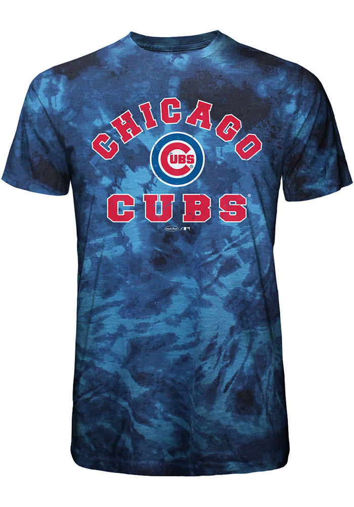Chicago Cubs Blue Curveball Short Sleeve Fashion T Shirt