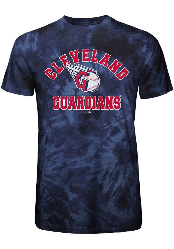 Cleveland Guardians Navy Blue Curveball Short Sleeve Fashion T Shirt