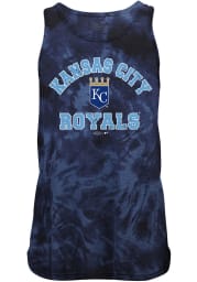 Kansas City Royals Mens Navy Blue Curveball Short Sleeve Tank Top
