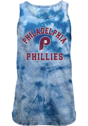 Philadelphia Phillies Mens Light Blue Curveball Short Sleeve Tank Top