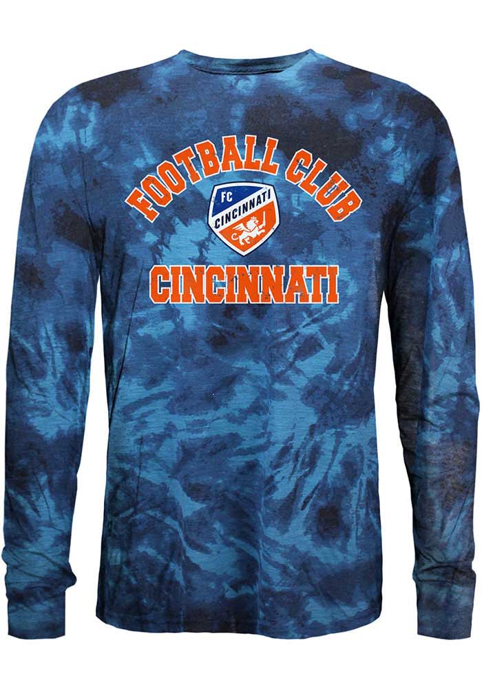 FC Cincinnati Blue Curveball Long Sleeve Fashion T Shirt