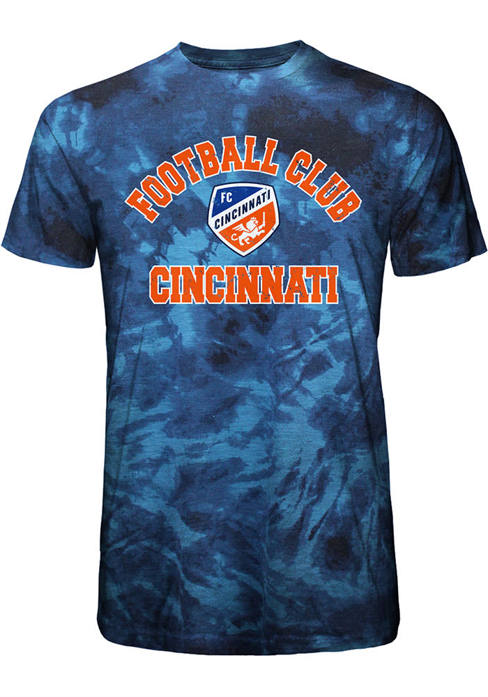 FC Cincinnati Blue Curveball Short Sleeve Fashion T Shirt