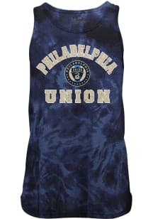 Philadelphia Union Mens Navy Blue Curveball Short Sleeve Tank Top