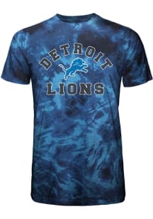 Detroit Lions Blue Curveball Short Sleeve Fashion T Shirt