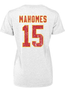 Patrick Mahomes Kansas City Chiefs Womens White Boyfriend Player T-Shirt