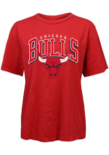 Chicago Bulls Womens Red Burble Short Sleeve T-Shirt
