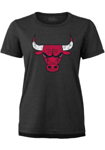 Chicago Bulls Womens Black Primary Short Sleeve T-Shirt