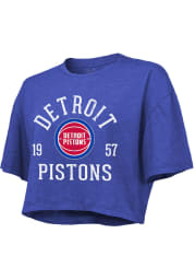 Detroit Pistons Womens Blue Ball Hog Short Sleeve T-Shirt