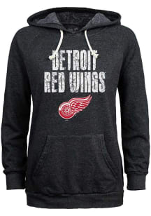Detroit Red Wings Womens Black Rock Death Hooded Sweatshirt
