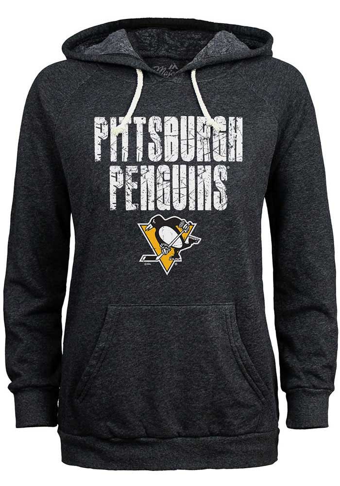 Pittsburgh Penguins Womens Rock Death Hoodie BLACK