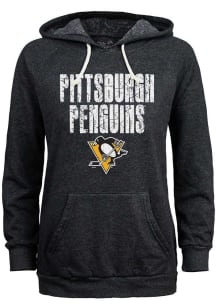 Pittsburgh Penguins Womens Black Rock Death Hooded Sweatshirt