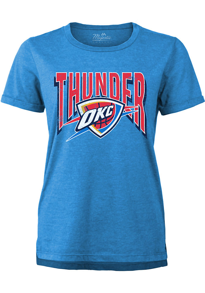 Oklahoma City Thunder Womens Blue Minerva Short Sleeve T-Shirt