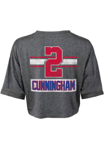 Cade Cunningham Detroit Pistons Womens Charcoal Hard Hit Player T-Shirt