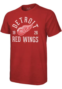 Detroit Red Wings Red Puck Hog Short Sleeve Fashion T Shirt