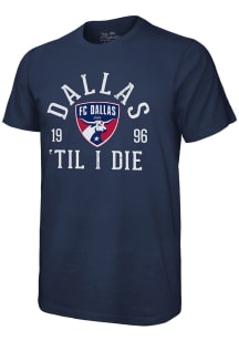 FC Dallas Navy Blue BALL HOG Short Sleeve Fashion T Shirt