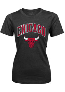 Chicago Bulls Womens Black Triblend Short Sleeve T-Shirt