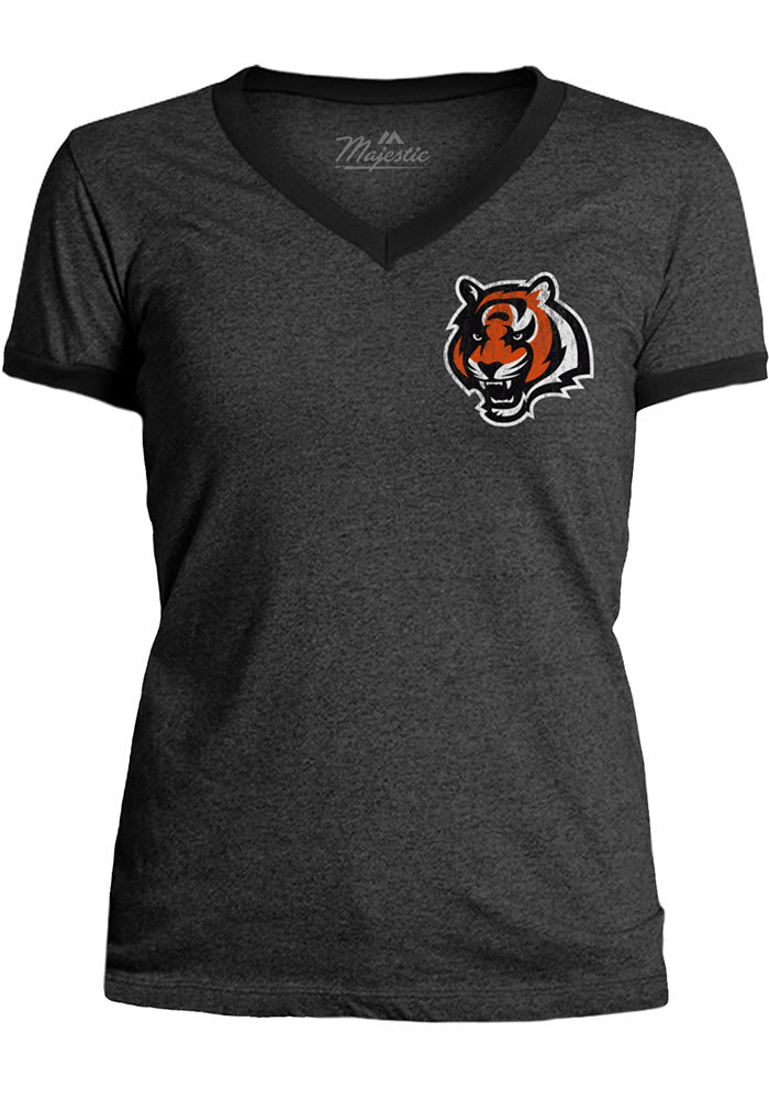 Cincinnati Bengals Womens Black Secondary Short Sleeve T-Shirt