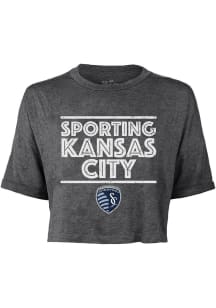 Sporting Kansas City Womens Grey Phosphate Short Sleeve T-Shirt