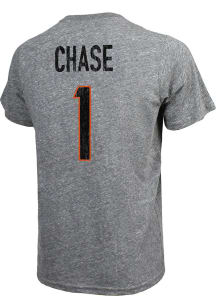 Ja'Marr Chase Cincinnati Bengals Grey Primary Player Short Sleeve Fashion Player T Shirt