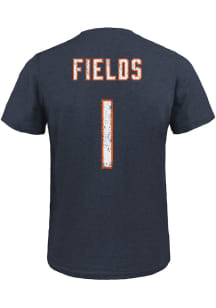 Justin Fields Chicago Bears Navy Blue Secondary Player Short Sleeve Fashion Player T Shirt