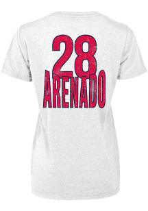 Nolan Arenado St Louis Cardinals Womens White Boyfriend Player T-Shirt